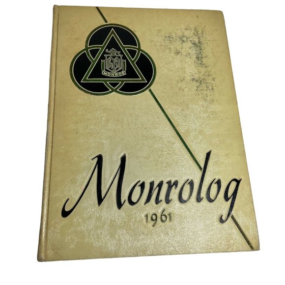 Monroe High School 1961 Yearbook Rochester New York Monrolog Hardcover u - Picture 1 of 10